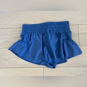 Free people movement get your flirt on shorts blue size large